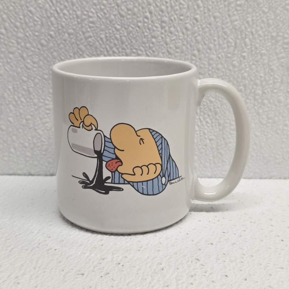 Vintage 1988 Ziggy Sleepy Funny Coffee Missing Mouth Mug
